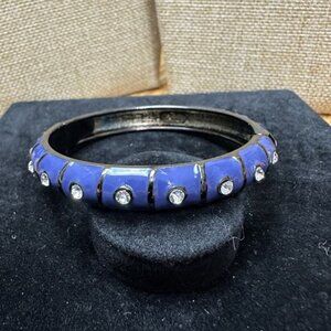 Sequin Nordstrom Multicolor Gunmetal Tone Statement Enamel Bangle Bracelet #79